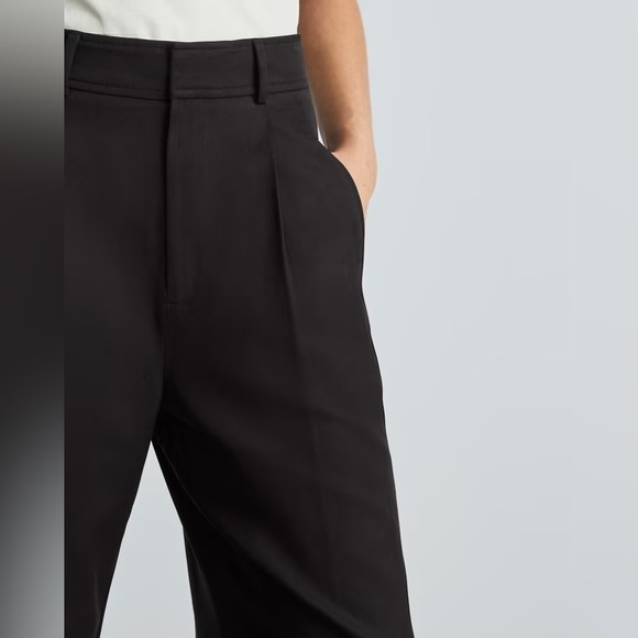 EVERLANE The Way High Drape Pant In Black - Picture 3 of 7